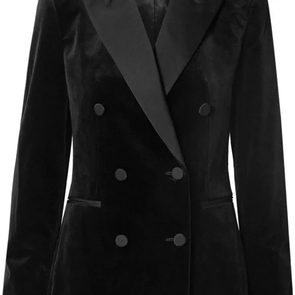 NWOT Theory Velvet Tuxedo Blazer - Picture 3 of 11